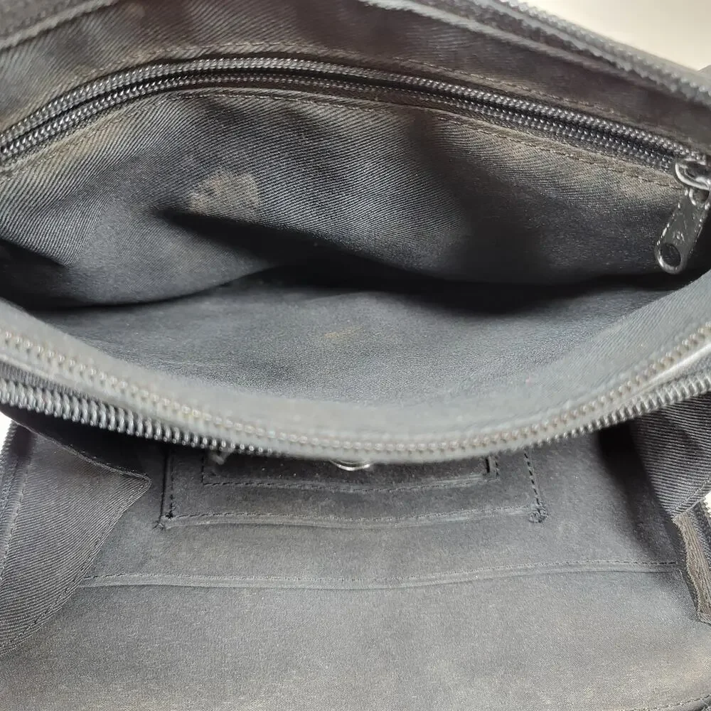 VTG Fossil Black Pebbled Leather‎ Purse 9
